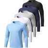 5 Pack-light Blue/White/Light Grey/Dark Blue/Black