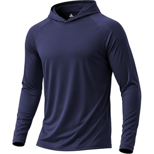ZITY Fishing Shirts for Men UPF 50+ Long Sleeve Shirt Lightweight Hoodies(Dark Blue)