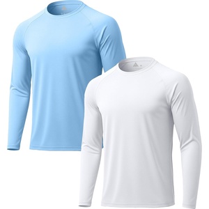 ZITY Long Sleeve Shirts for Men UPF 50+ Moisture Wicking Workout(2 Pack-73)