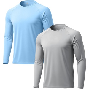 ZITY Long Sleeve Shirts for Men UPF 50+ Moisture Wicking Workout(2 Pack-76)