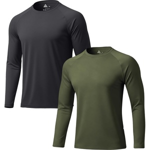 ZITY Long Sleeve Shirts for Men UPF 50+ Moisture Wicking Workout(2 Pack-77)