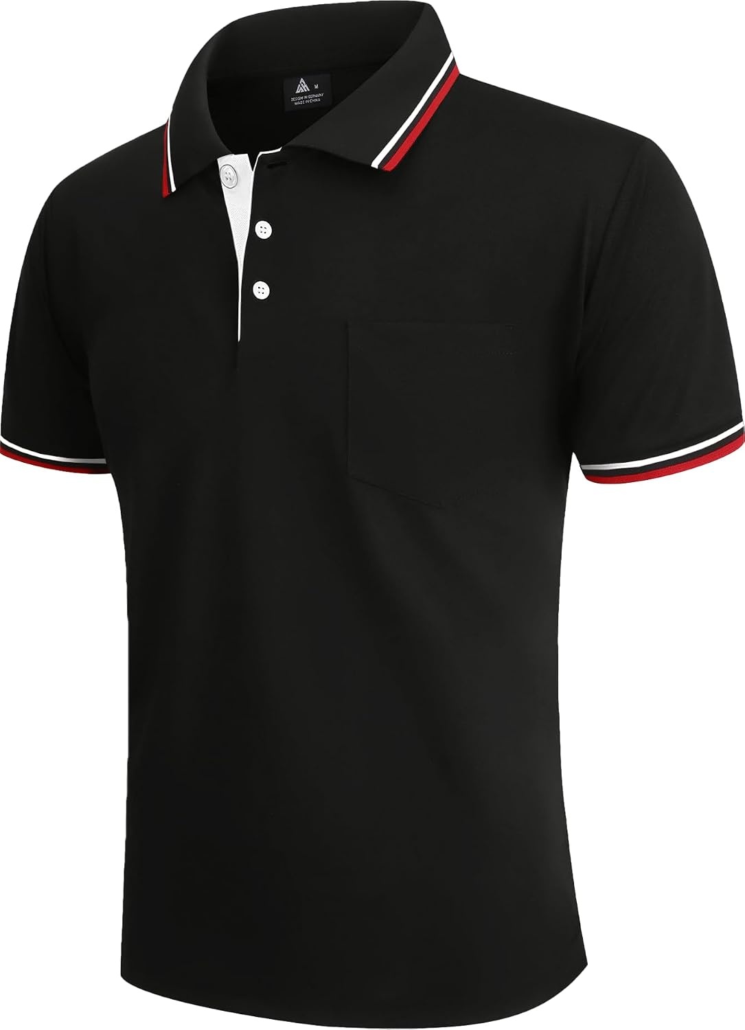 image:imageZITY 5 Pack Men Polo Shirts Short Sleeve Athletic Golf Polos with PocketDarkblue Sapphireblue White Darkgray Black