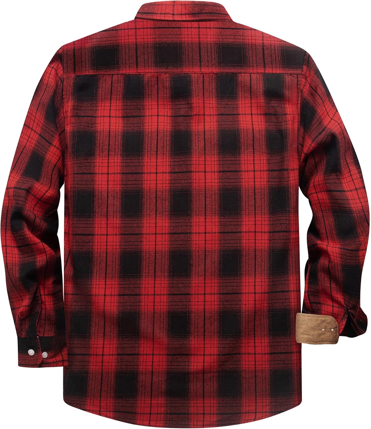 image:imageZITY 5 Pack Mens Flannel Shirt Long Sleeve Button Down Plaid ShirtsBlack Red Griddark Grayorangebluegreen