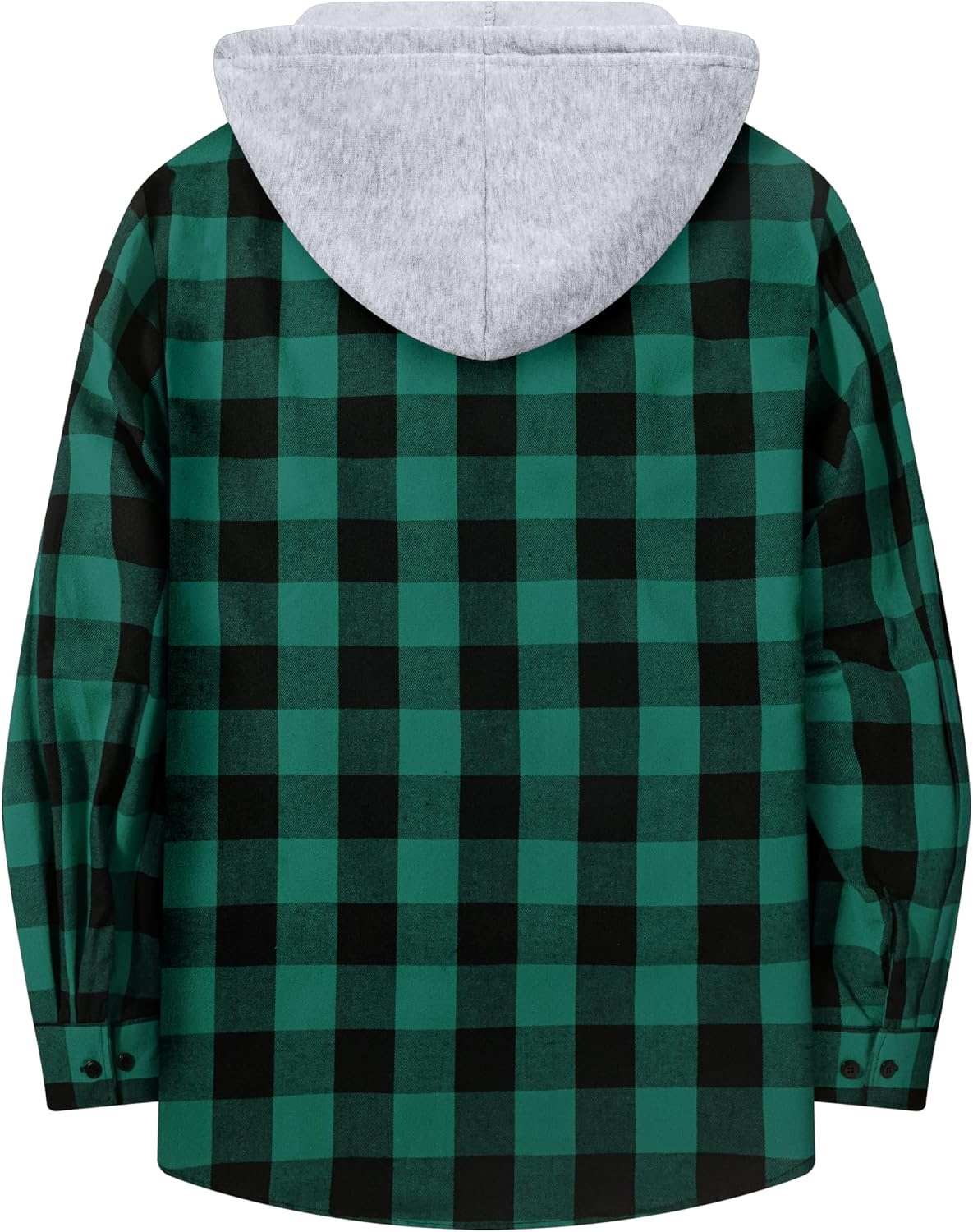 image:imageZITY Beauty 5 Pack Mens Flannel Button Down Shirts Long Sleeve Plaid Hooded Shirts for Men Casual Stylish5 Packz09