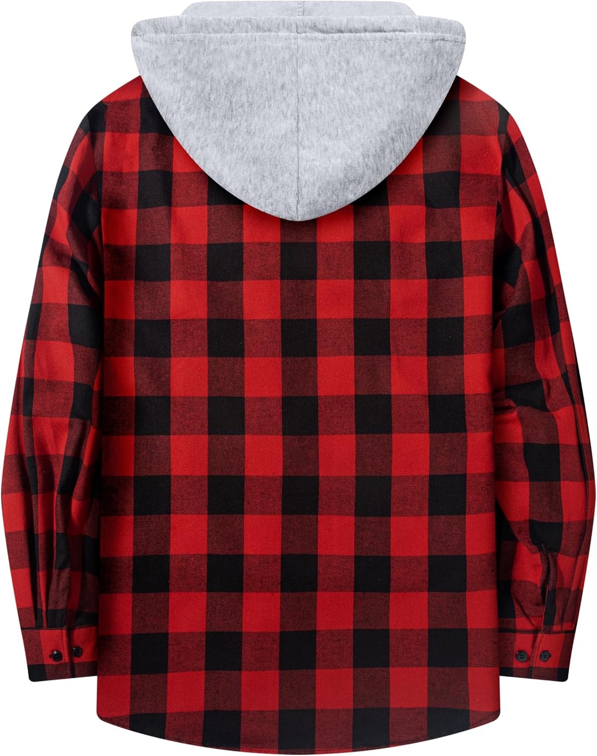 image:imageZITY Beauty 5 Pack Mens Flannel Button Down Shirts Long Sleeve Plaid Hooded Shirts for Men Casual Stylish5 Packz10