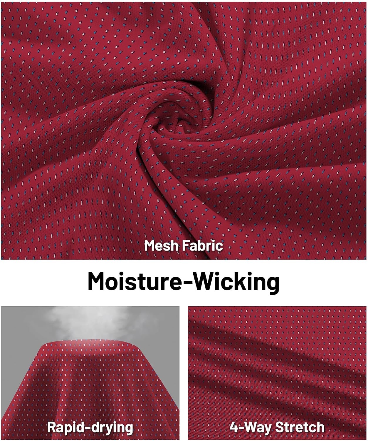 image:imageZITY Mens Golf Shirts Short Sleeve Print Moisture Wicking Polo ShirtRed Parrot