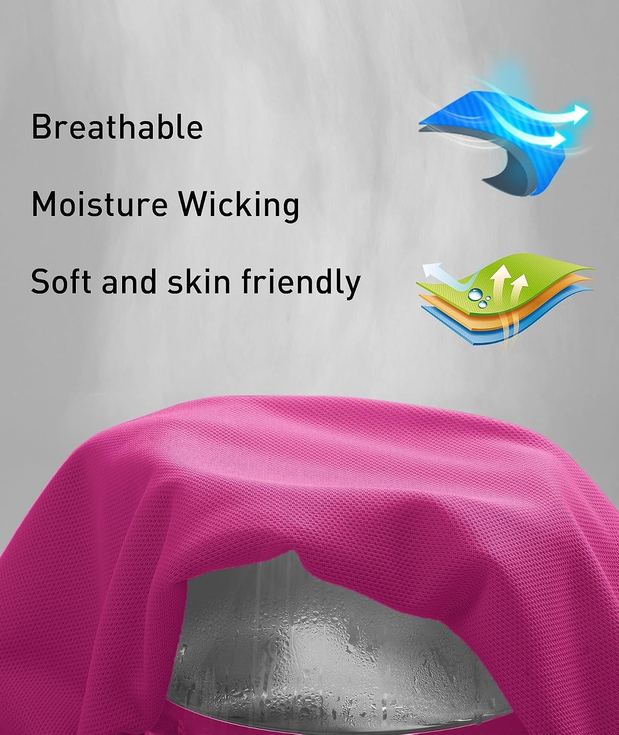 image:imageZITY Mens Polo Shirt Short Sleeve Moisture Wicking Athletic Golf PolosRose