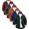 Black Red Grid+dark Gray+orange+blue+green