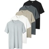 Black + Dark Grey + Light Khaki + White + Grey