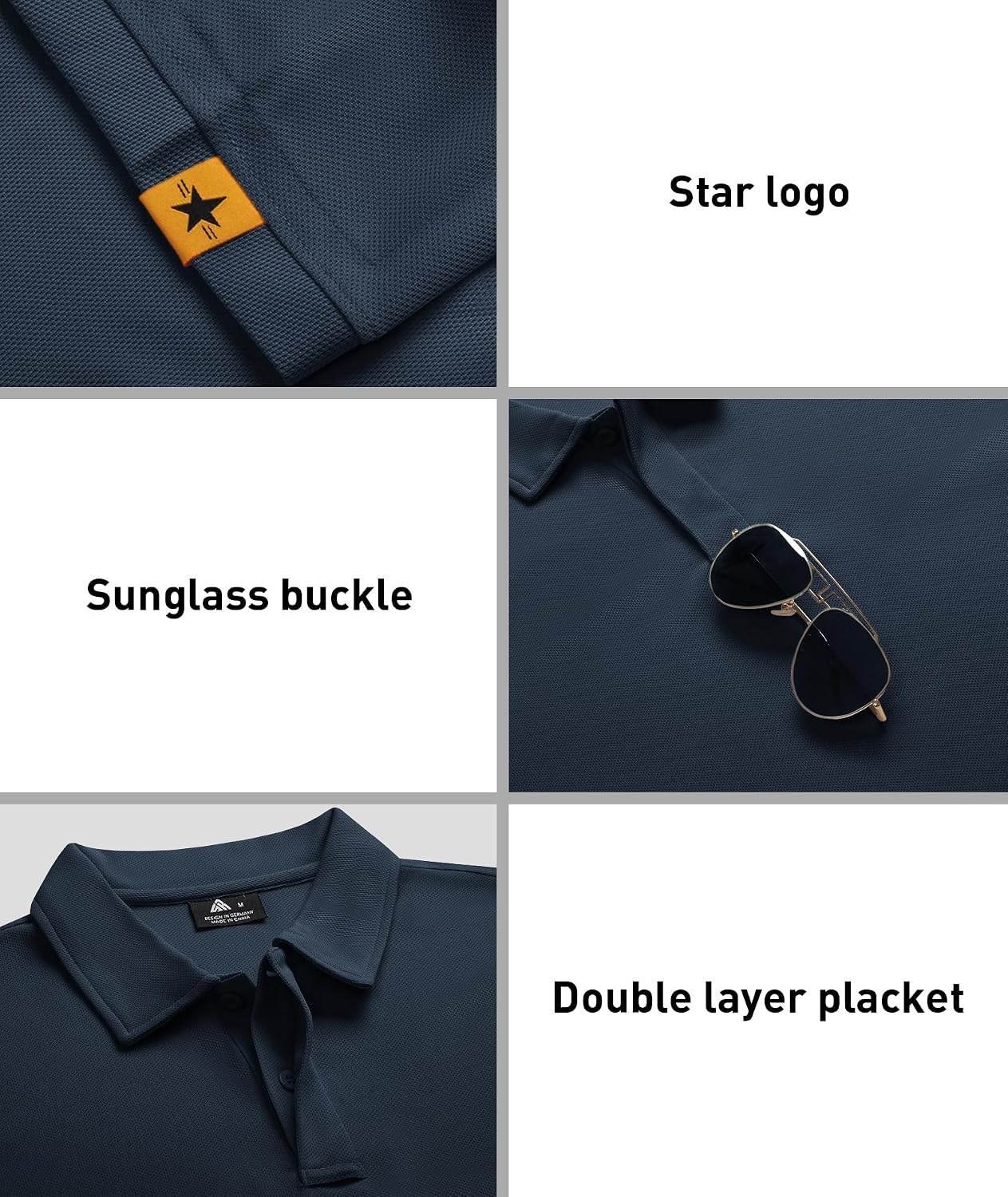 image:imageZITY 3 Pack Mens Golf Polo Shirts Short Sleeve Business Casual TShirtsTurquoise White Darkblue