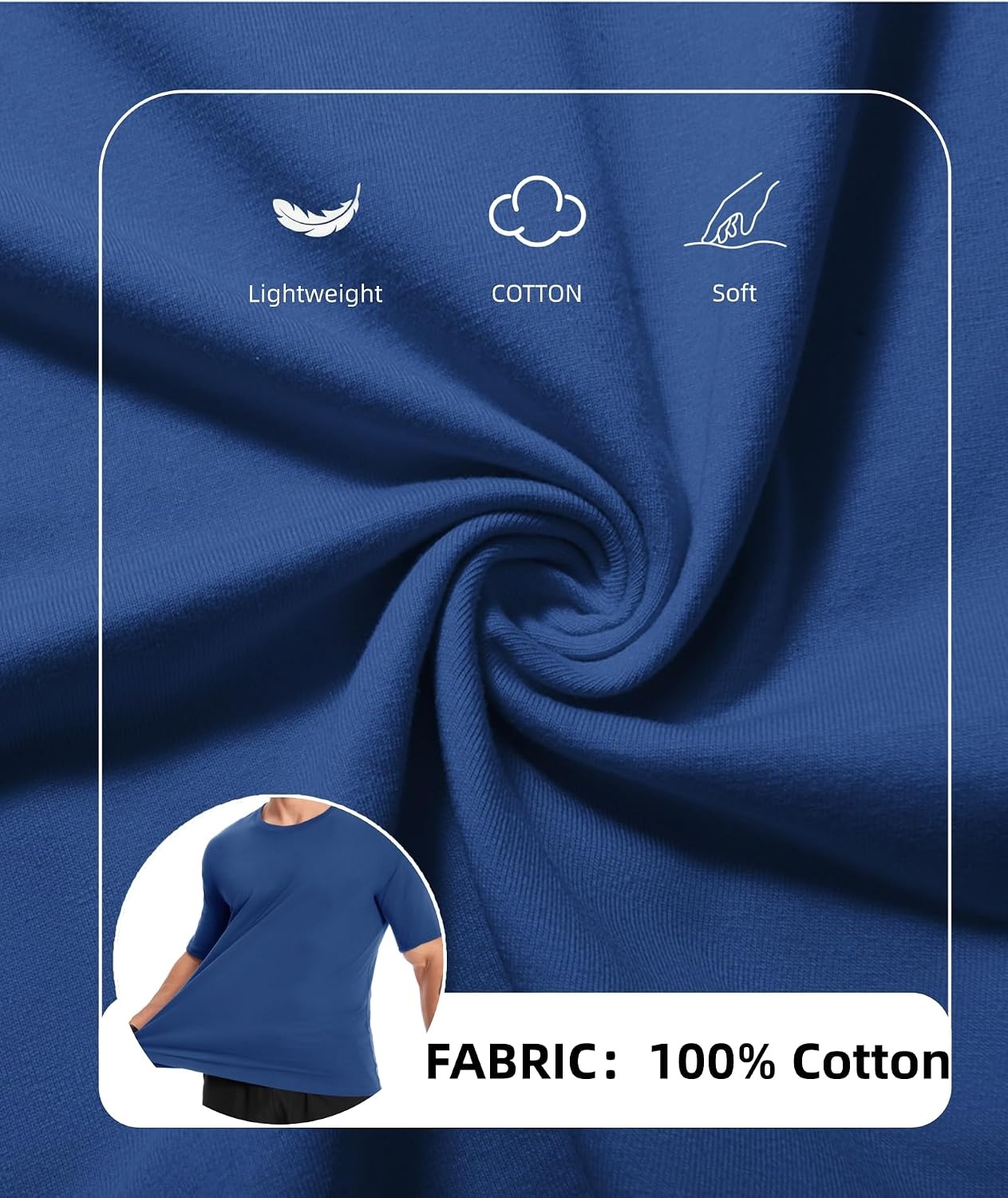 image:imageZITY 7 Pack Mens Cotton T Shirts Short Sleeve Tshirts for Men Crew Neck Basic Tee Summer Casual Shirts Multipack7 Packblack White Light Grey Blue Navy Dark Grey Wine Red