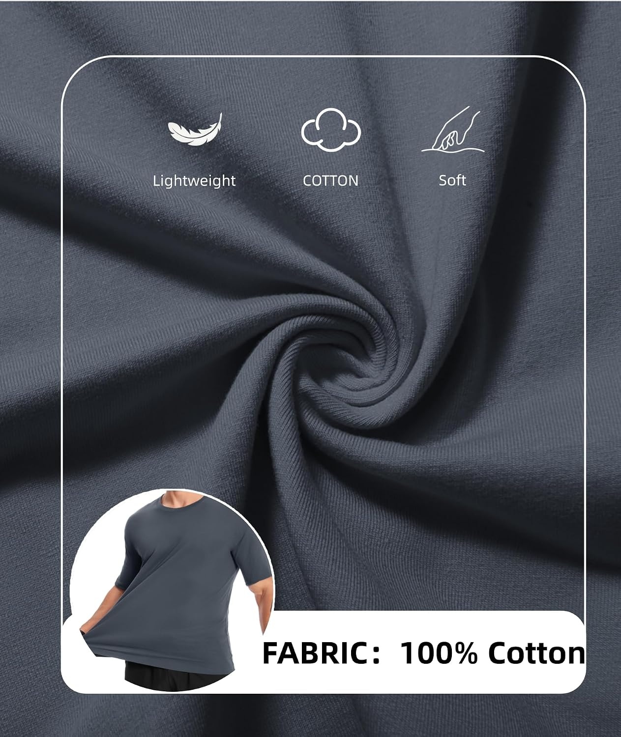 image:imageZITY 7 Pack Mens Cotton T Shirts Short Sleeve Tshirts for Men Crew Neck Basic Tee Summer Casual Shirts Multipack7 Packdark Teal Blue Grey Green Navy Wine Red Black White
