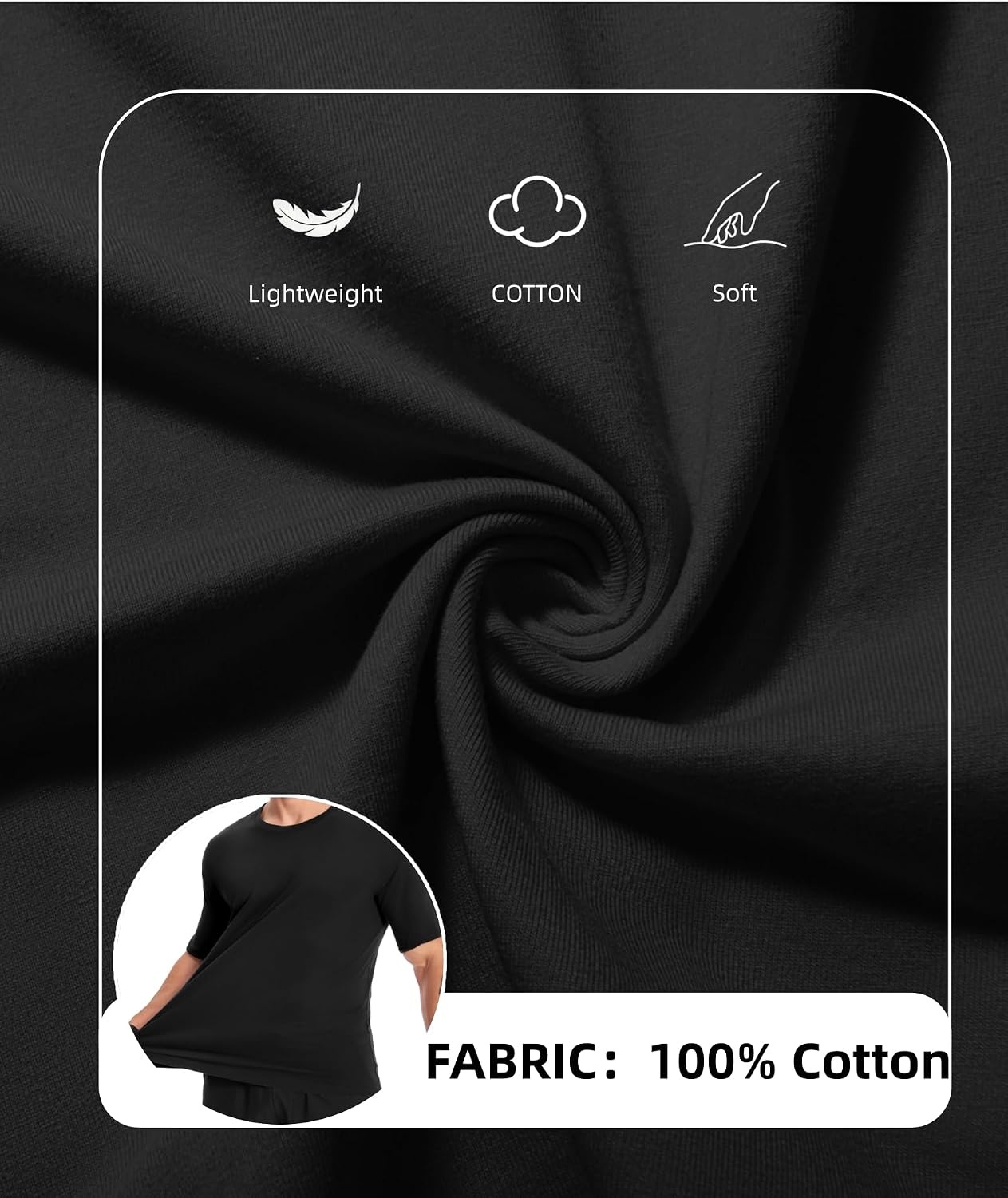 image:imageZITY 7 Pack Mens Cotton T Shirts Short Sleeve Tshirts for Men Crew Neck Basic Tee Summer Casual Shirts Multipack7 Packsky Blue Black Wine Red Navy Dark Grey Light Grey White