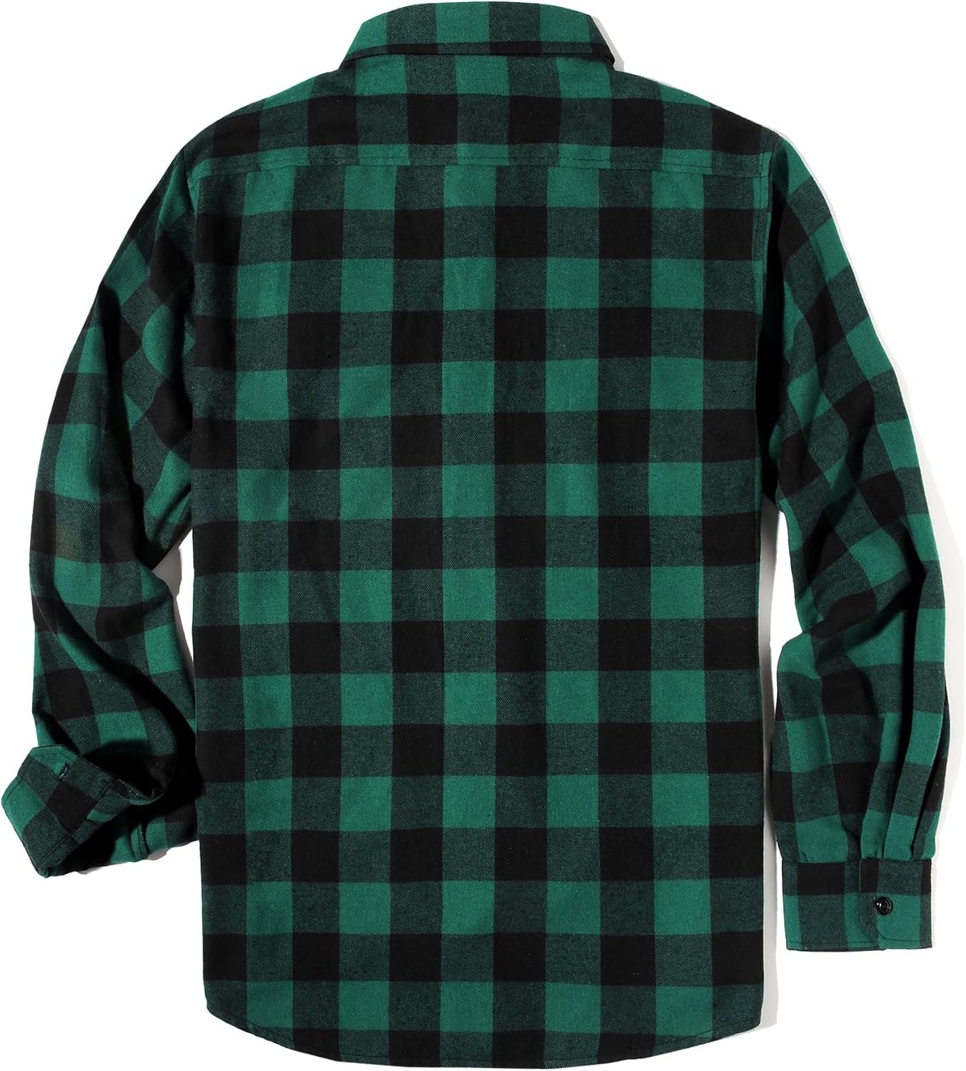 image:imageZITY Mens Flannel Plaid Shirts Button Down Long Sleeve with PocketOne Green