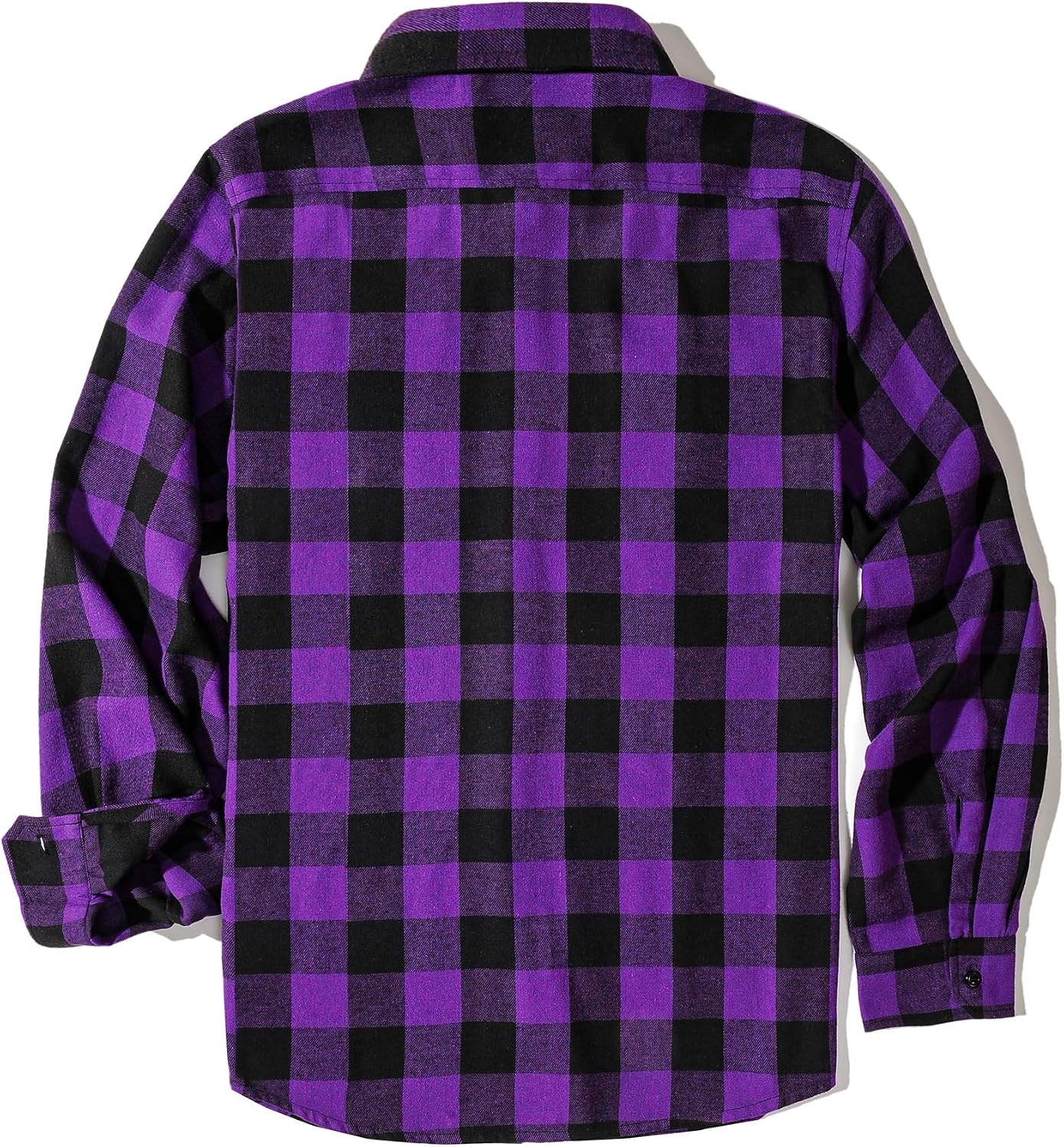 image:imageZITY Mens Flannel Plaid Shirts Button Down Long Sleeve with PocketOne Purple