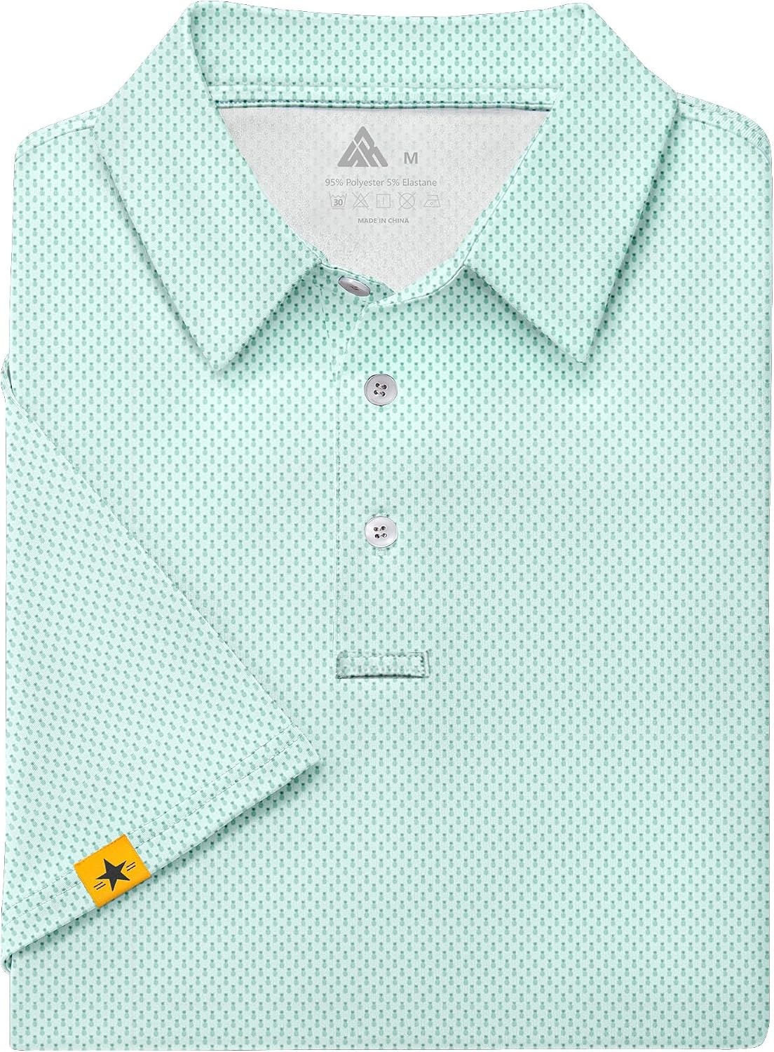 image:imageZITY Mens Golf Polo Shirts Short Sleeve UPF 50 Moisture Wicking TshirtLight Green