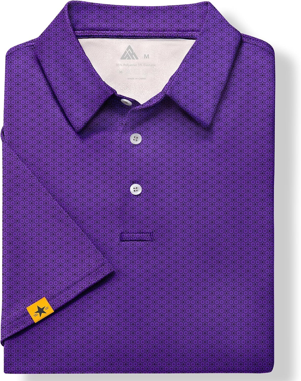 image:imageZITY Mens Golf Polo Shirts Short Sleeve UPF 50 Moisture Wicking TshirtPurple