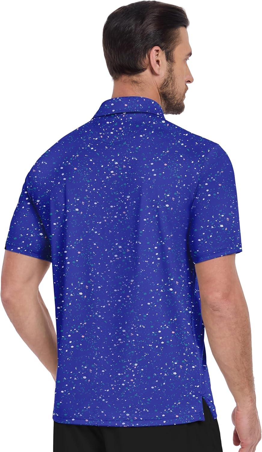 image:imageZITY Mens Golf Shirt Short Sleeve UPF 50 Athletic Casual Collared PoloCobalt