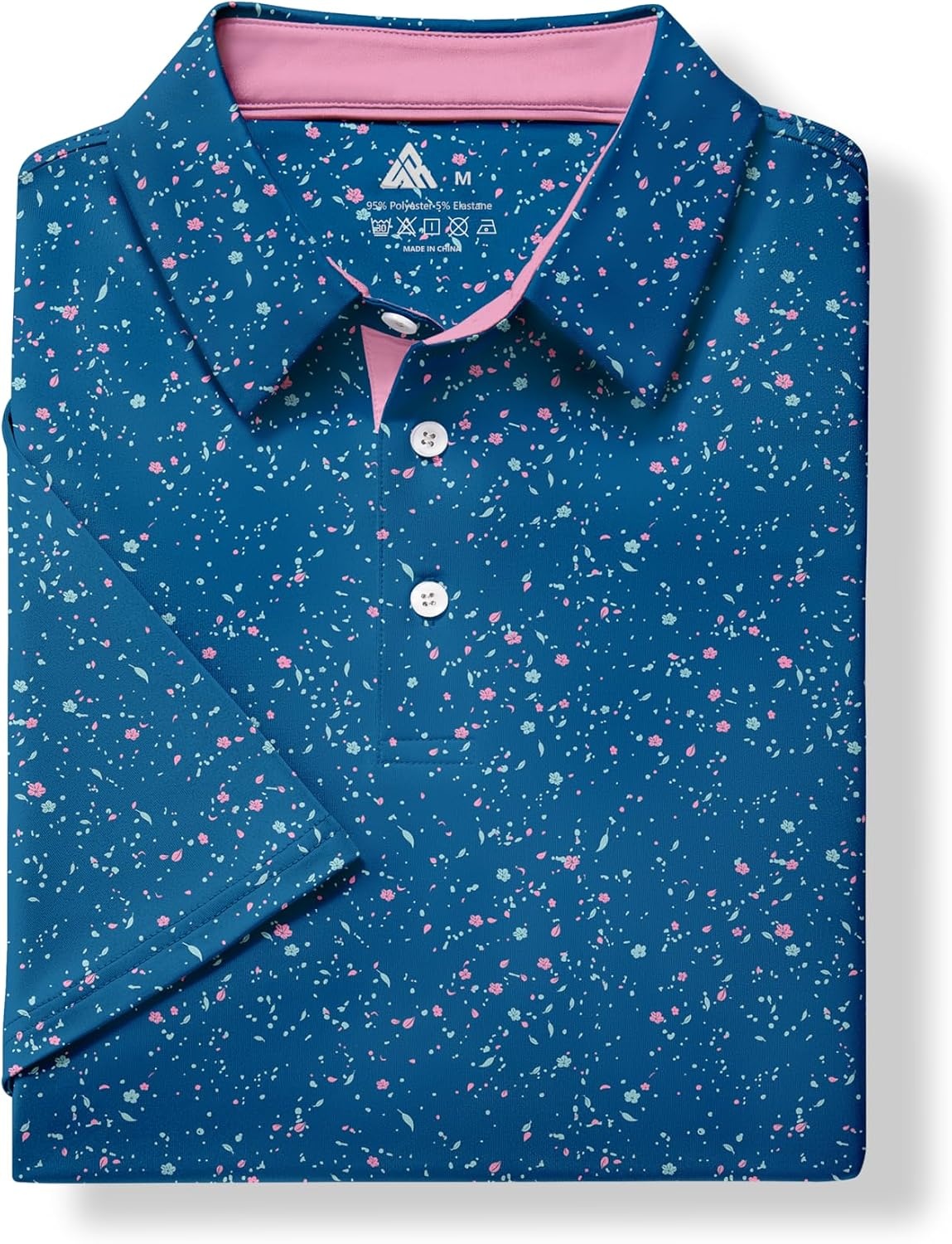 image:imageZITY Mens Golf Shirt Short Sleeve UPF 50 Athletic Casual Collared PoloIndigo