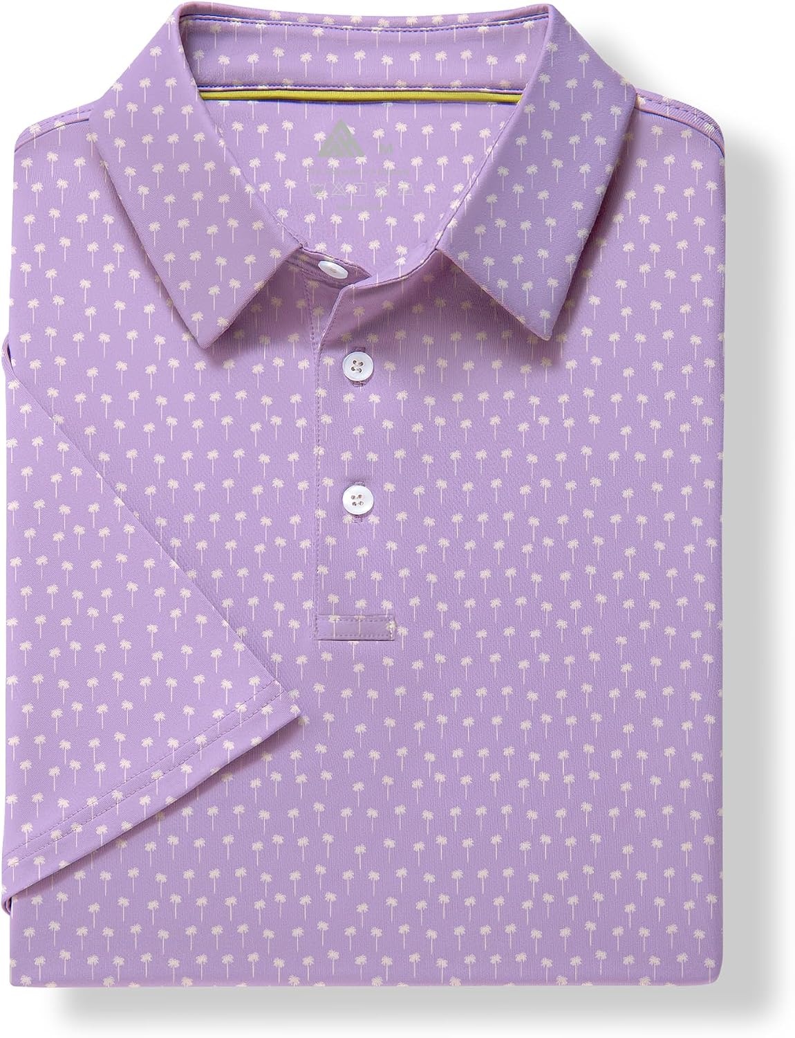 image:imageZITY Mens Golf Shirt Short Sleeve UPF 50 Athletic Casual Collared PoloPurple White