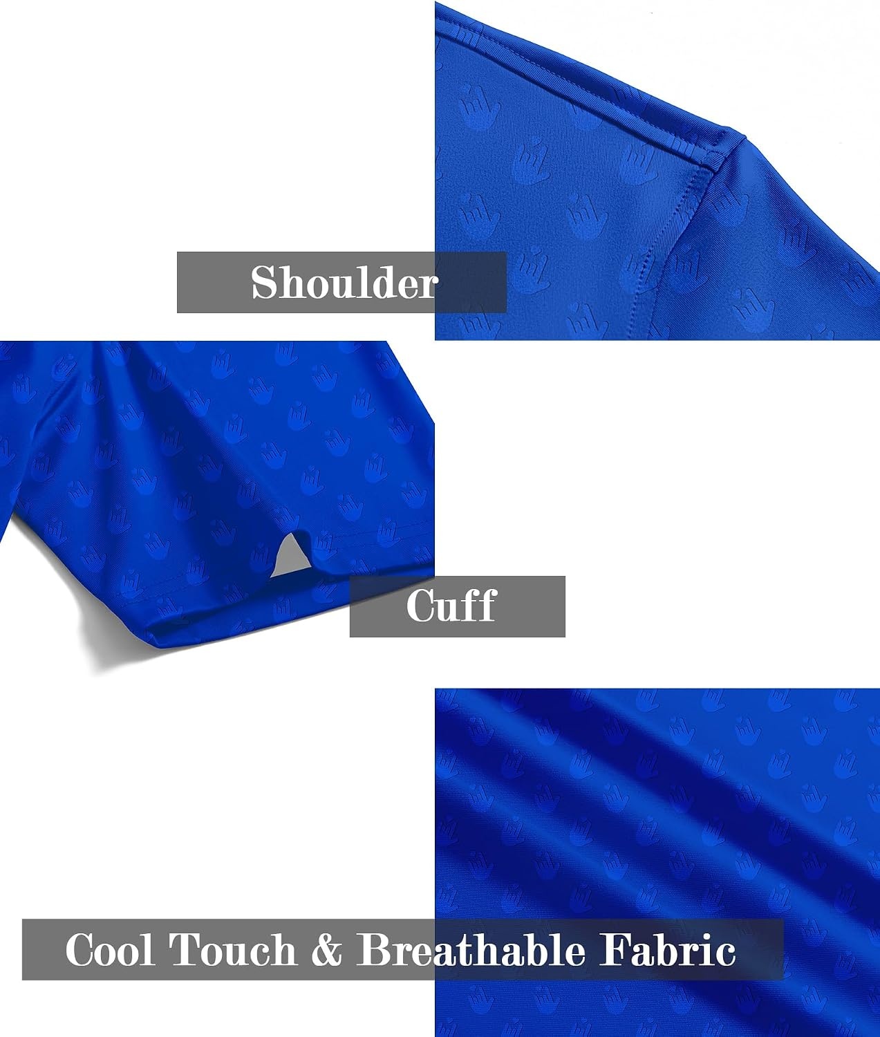 image:imageZITY Mens Golf Shirt Short Sleeve UPF 50 Athletic Casual Collared PoloRoyal Blue