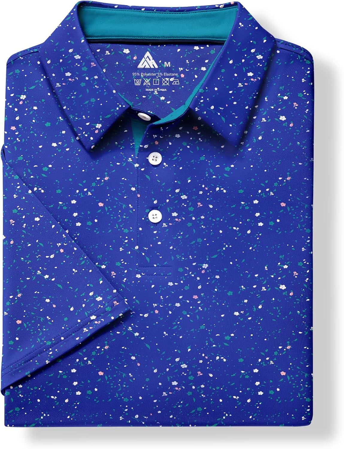 image:imageZITY Mens Golf Shirt Short Sleeve UPF 50 Athletic Casual Collared PoloSapphire Blue