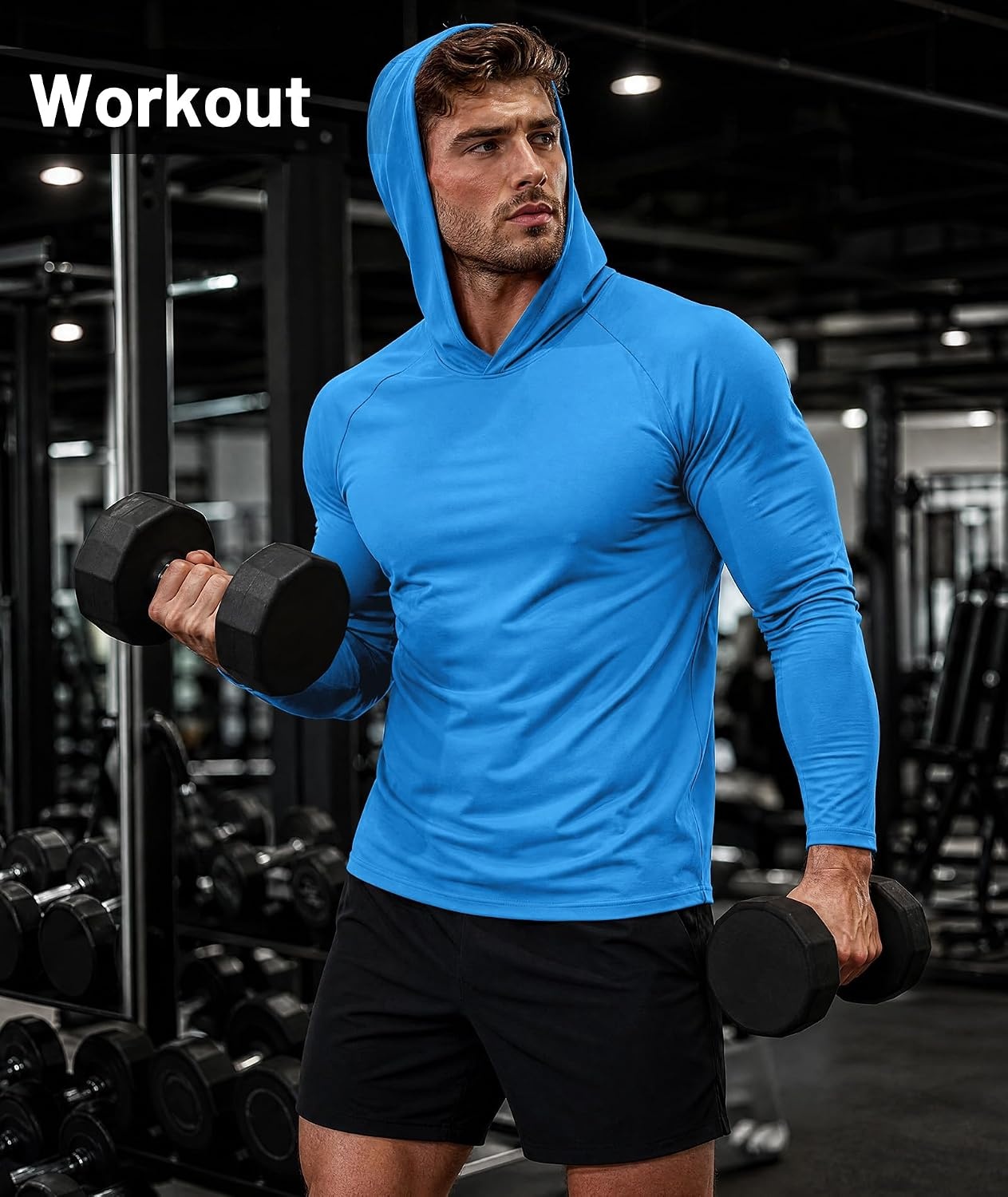 image:imageZITY Mens Lightweight Hoodie Shirts UPF 50 Fishing Workout Hiking Shirts7 Packnavy4 Light Grey3