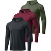 3 Pack Heather-black / Burgundy / Olive Night