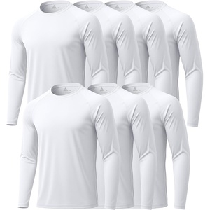 ZITY 7 Pack Long Sleeve Shirts for Mens UPF 50+ Fast Dry(7pack-white)