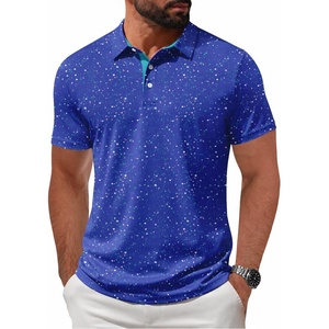ZITY Mens Golf Shirt Short Sleeve UPF 50+ Athletic Casual Collared Polo(Cobalt)