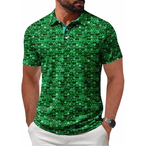 ZITY Mens Golf Shirt Short Sleeve UPF 50+ Athletic Casual Collared Polo(Grass Green)