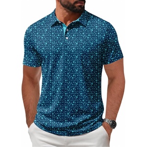 ZITY Mens Golf Shirt Short Sleeve UPF 50+ Athletic Casual Collared Polo(Legion Blue)