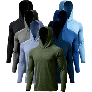 ZITY Men’s Lightweight Hoodie Shirts UPF 50+ Fishing Workout Hiking Shirts(7 Pack – Heather Black/Light Grey/Dusty Blue/Dark Blue/Green/Royal Blue/Light Blue)