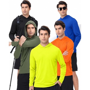ZITY Men’s Lightweight Pullover Sweatshirt Hoodie UPF 50+ Fishing Shirts(5 Pack-royal Blue / Olive Night / Neon Green / Neon Orange / Black)