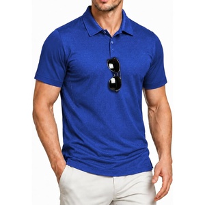 ZITY Mens Polo Shirt Short Sleeve Workout Athletic Golf Polos(Royal Blue)