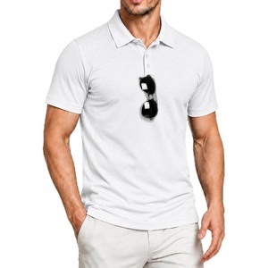 ZITY Mens Polo Shirt Short Sleeve Workout Athletic Golf Polos(White)