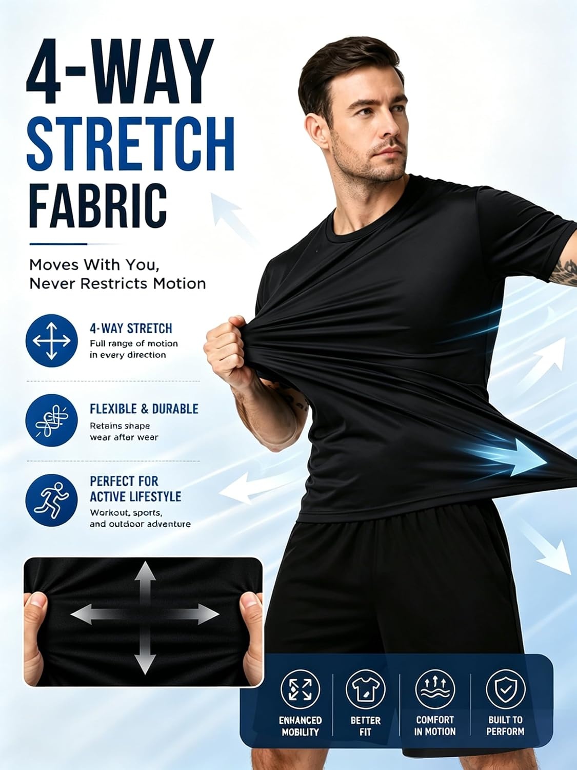 image:imageZITY 3 Pack T Shirts for Men UPF 50 Workout Shirt Fast Dry Moisture Wicking Athletic TShirts for Running Gym Swim3 Packlight Gray Dark Red Black