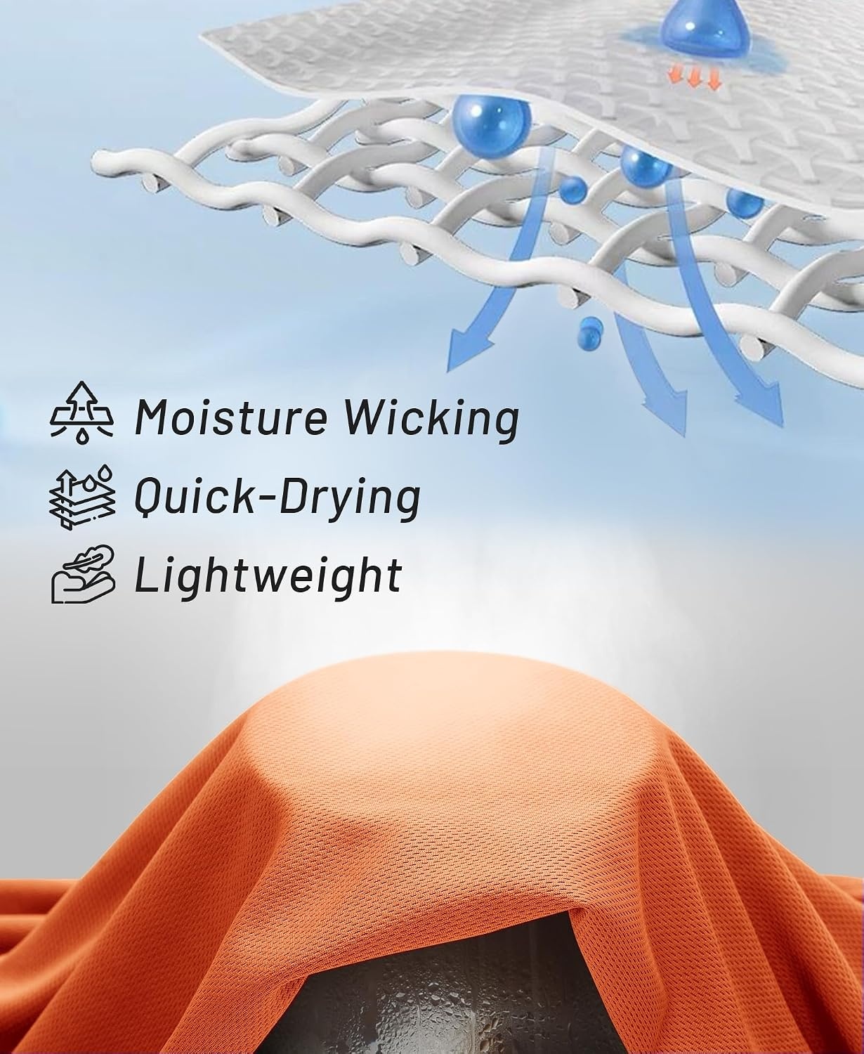 image:imageZITY Mens Polo Shirts with Pocket Short Sleeve MoistureWicking TshirtDark Orange