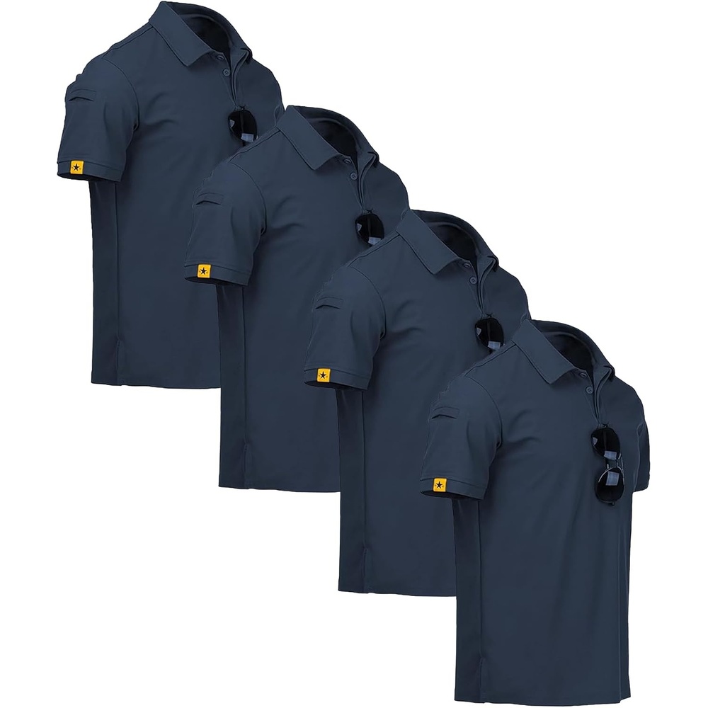image:imageZITY Golf Polo Shirts for Men Moisture Wicking Short Sleeve Athletic TshirtNavy