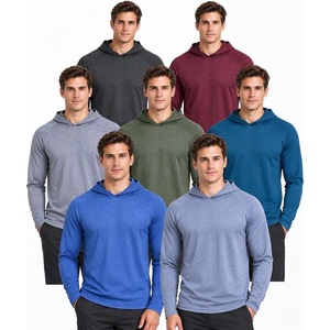 5/7 Pack Mens Sun Hoodie Lightweight Workout Pollover Athletic Shirts(7pcs: Heather Light Gray/Dusty Blue/Royal Blue/Navy Blue/Army Green/Burgundy/Black)