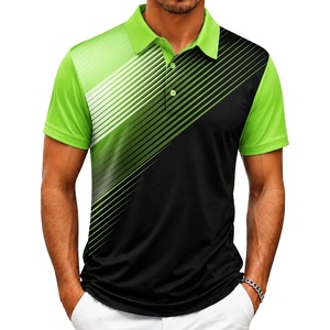 ZITY Mens Golf Shirt Short Sleeve Athletic Casual Work Collared Polo Tshirt(Lemon Green)
