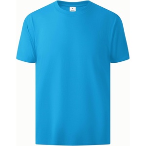 ZITY Men’s T-Shirts Cotton Crew Neck T Shirts for Men Short Sleeve Basic Undershirts Soft Casual Breathable Summer Tees(Sky Blue)